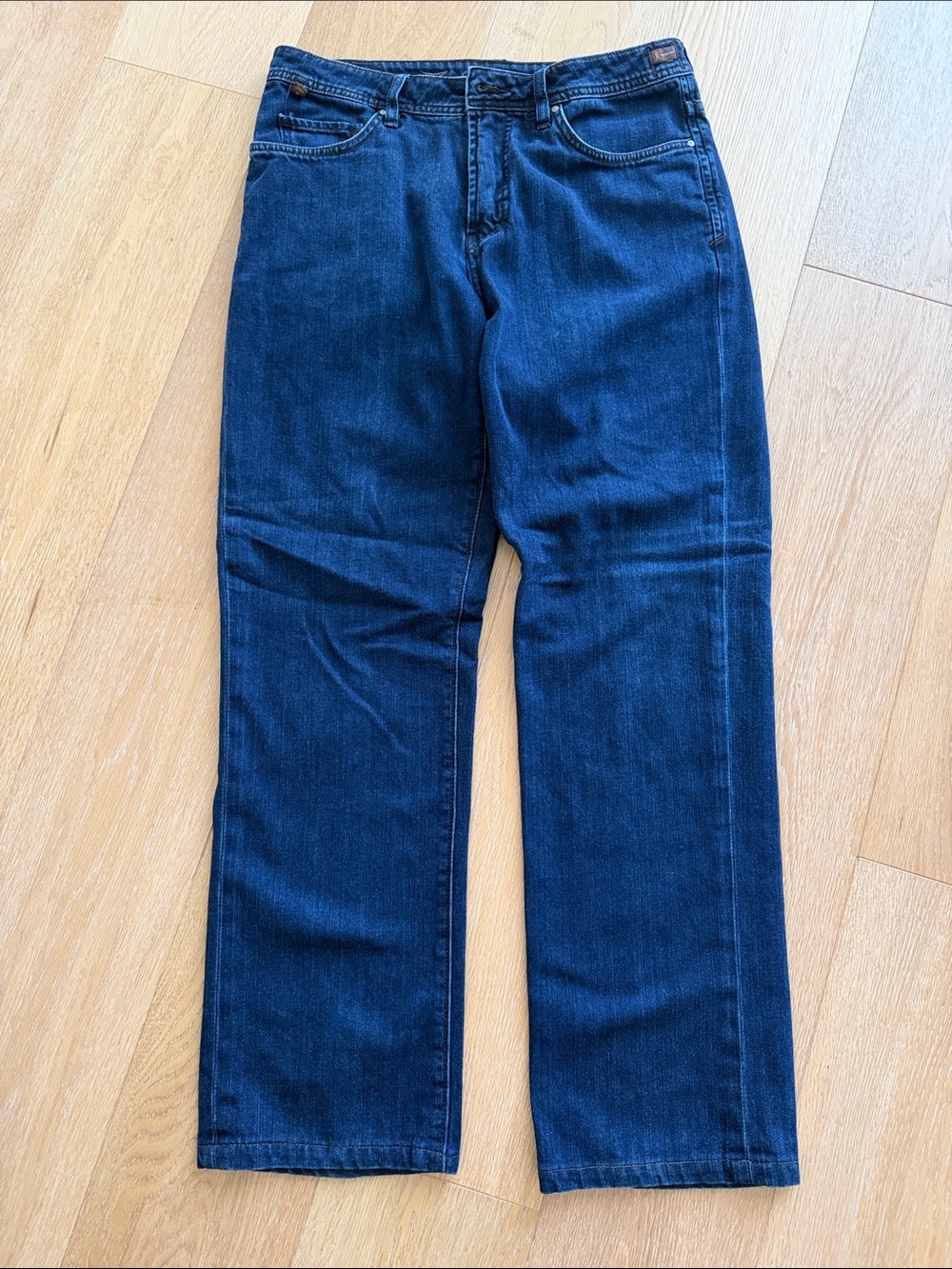 WORN Agedenim Men's Straight Jeans in Deep Blue Denim W32 L34 32x34